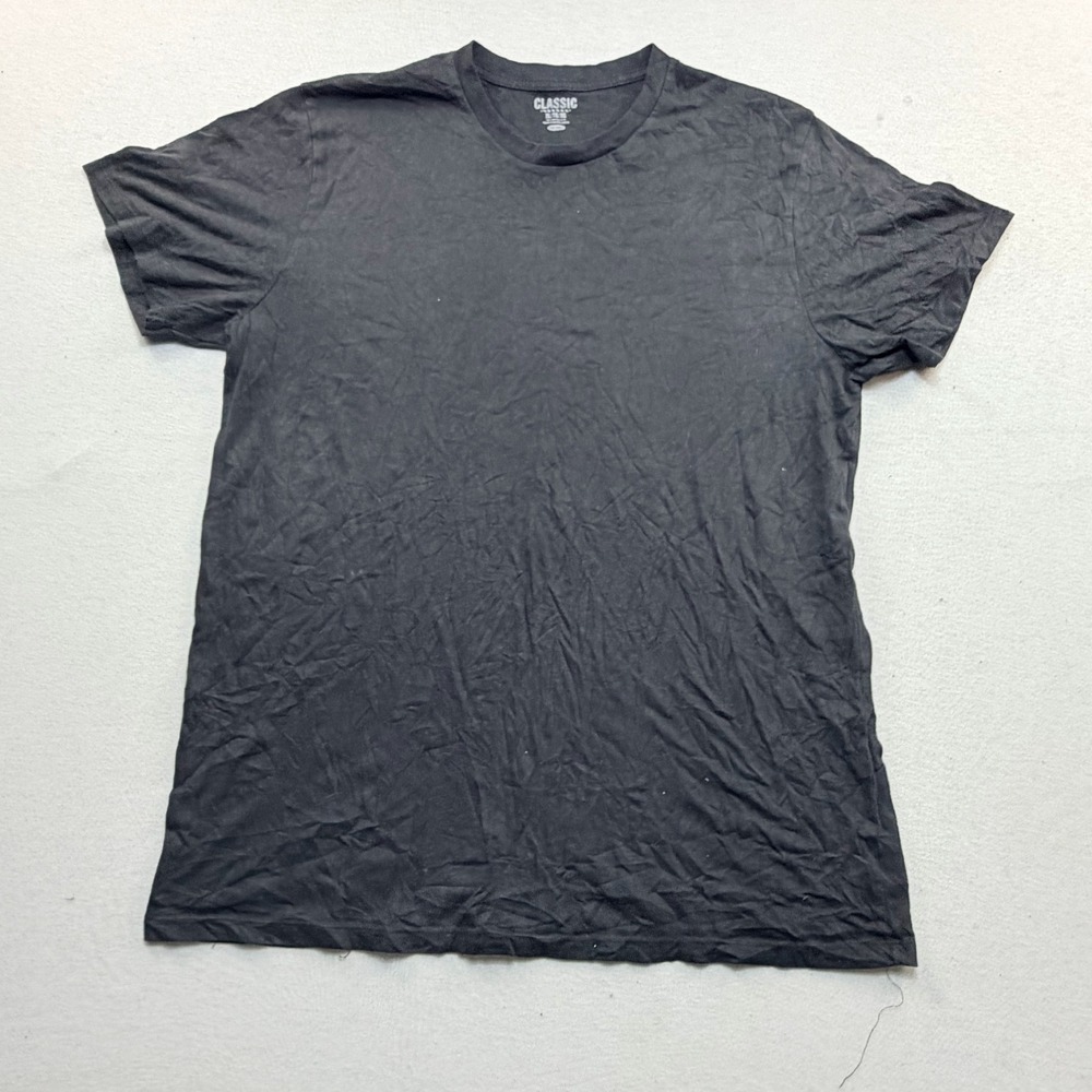 Old Navy T-Shirt Mens Extra Large Tall Black Excellent Classic Short Sleeve Crew